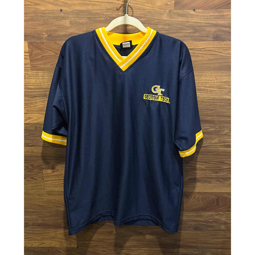 Men's Georgia Tech Champs Sports V-Neck Shirt Medium